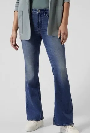 Athleta Sculptek Flare Jean In Medium Wash Size 6 thumbnail 1