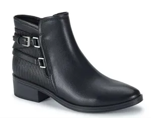 BareTraps Boots‎ Size 5.5 Black Ankle Booties Rider Style Block Heel NEW thumbnail 1