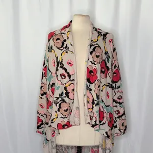 Anthropologie SPARROW Flora Exemplar Long Duster Cardigan‎ Sweater Linen Medium thumbnail 3