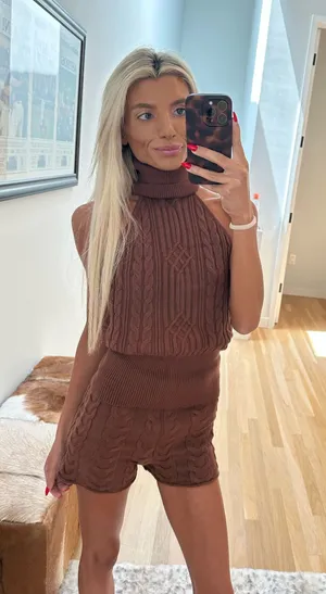 Revolve Brown Sweater Set thumbnail 1