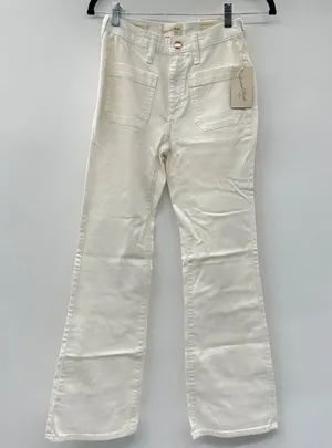 Universal Thread NWT High-Rise Flare White Denim Jeans Size 00 thumbnail 1