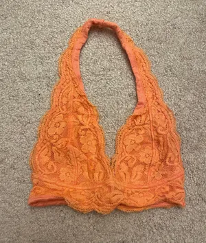 Orange Halter Bralette thumbnail 1