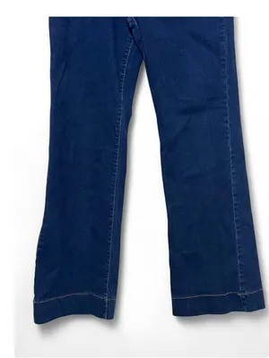 PWEST Women’s Dark Wash High Rise Wide Leg Flare Jeans Size M thumbnail 8