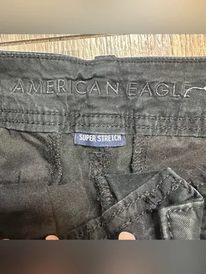 American Eagle Outfitters Women’s Black Shorty Cotton Shorts Size 4 thumbnail 6