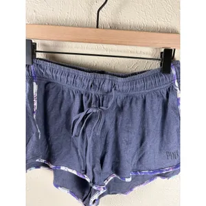 Y2K VS PINK Micro Mini Shorts Size Small Purple Loungewear Preppy Athleisure thumbnail 5
