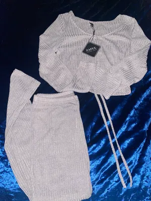 Zaful Grey 2 Piece Set thumbnail 1