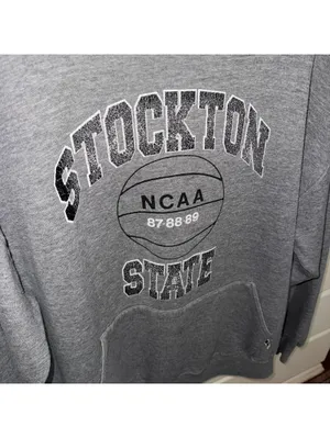 Russell Athletic Grey and black Stockton State University sweatshirt sportswear thumbnail 2