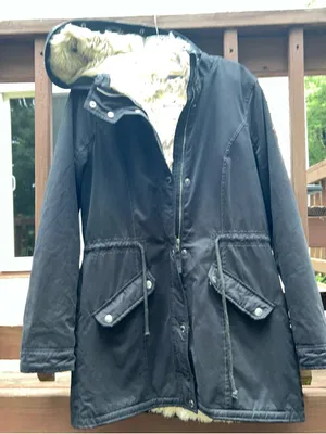 Hollister Womens Pacific Merchants Faux Fur Hooded Parka Jacket Y2K Style|Size:M thumbnail 9
