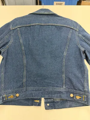 Men's Vintage Lee Denim Trucker Jean Jacket USA Made Size 42R Very Clean thumbnail 2