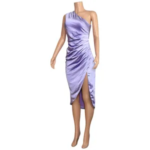 ELLIATT Cassini One Shoulder Dress, Lilac, Small thumbnail 7