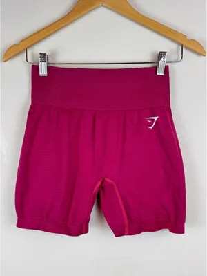 Gymshark Vital Seamless 2.0 Shorts Pink Marl High Waisted Workout Gym Size M thumbnail 3