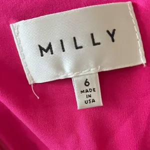 Milly Women's Mini Dress‎ Size 6 Pink Flutter Sleeve Cocktail Party Silk Blend thumbnail 7