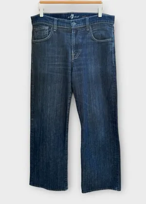 7 for all mankind relaxed straight jeans thumbnail 1