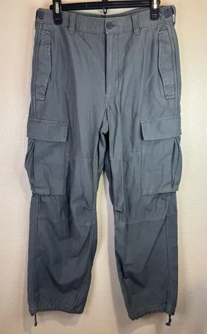 Aritzia TNA Supply Cargo Gray Cotton Pants Size‎ 8 thumbnail 1