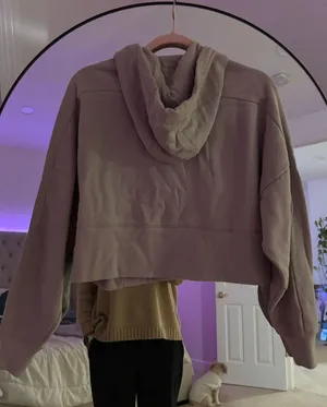 Gilly Hicks Crop Zip-Up Hoodie thumbnail 3
