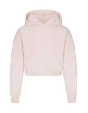 Skims Cotton Shruken Cropped Pink Hoodie Sweatshirt for Women thumbnail 1