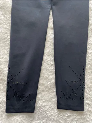BEYOND Yoga x Equinox Leggings laser cut out hem size Small thumbnail 5