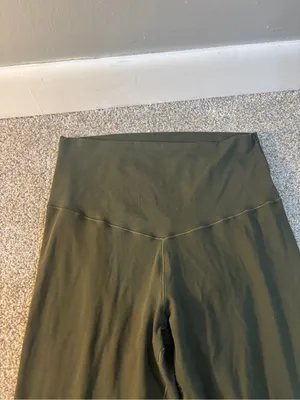 Aerie Offline Real Me 7/8 Legging Hi Rise Stretchy Soft Comfy Size Medium Olive thumbnail 6