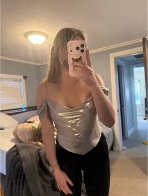 Free People Cowl Neck Crop Top thumbnail 4