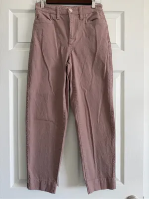 Madewell Slim Emmett Pants 25 Vintage Petal Pink Cropped Tapered thumbnail 2