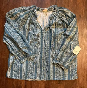 a.n.a Paisley Print Blouse size XL thumbnail 1