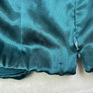 Studio Y from Maurices Green Satin Stretch Dress Size 1 /‎ 2 Small Strapless thumbnail 7
