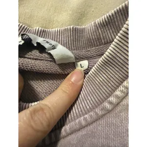 Free People x Falling Forward Washed Purple Slouchy Destroyed Sweatshirt L thumbnail 5