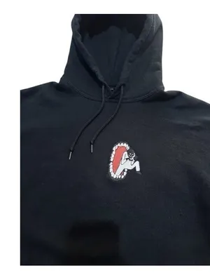 (RF) Lonely Ghost Indy Blue Severe Graphic Hoodie Black Sweatshirt Size XL thumbnail 4