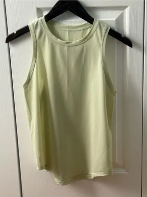 Lululemon Lightweight Racerback Tank in Light Yellow thumbnail 2