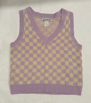 Cotton Emporium Knit Sweater Vest thumbnail 1