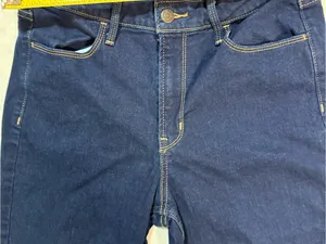 Old Navy Dark Blue High-Rise Straight Jeans thumbnail 7