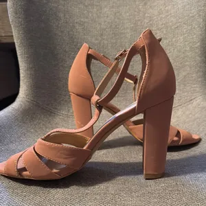 Glaze Pink Elegant Heels with Ankle Straps thumbnail 2