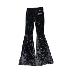 Wrangler Black Velvet High Rise Flare Pants thumbnail 4