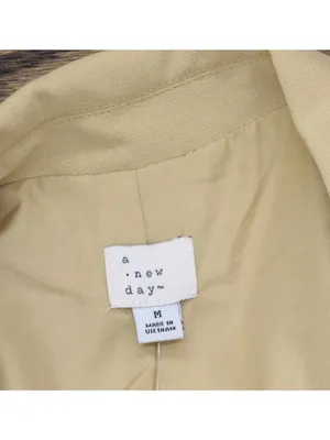 A New Day Signature Crepe Slim Fit Blazer Jacket 92994546 Tan Brown M thumbnail 3