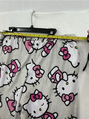 Hello Kitty Pajama Bottoms - Pink and White women thumbnail 4