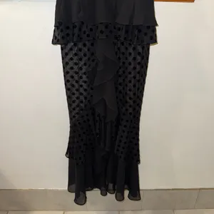 NWT Anthropologie x Endless Rose Dotty Sleeveless V-Neck Ruffled Maxi Dress S thumbnail 8
