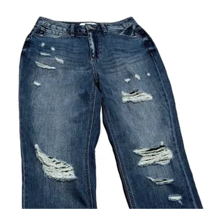 Kancan High Rise Girlfriend Jeans EUC Size 7/27 Blue thumbnail 4