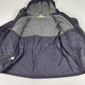 Eddie Bauer Coat Womens Medium‎ Blue Hooded Fleece Lined Insulated Parka Warm thumbnail 9
