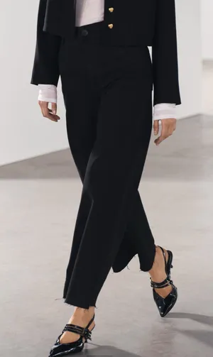 ZARA High Waist Marine Jeans thumbnail 8