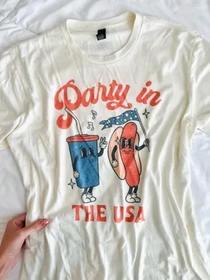 Etsy Cute Party In the USA tee thumbnail 2