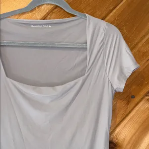 Abercrombie & Fitch seamless square neck gray bodysuit thumbnail 3