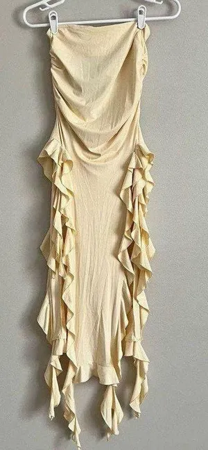Princess Polly Lioness Women’s Canary Cream Rendezvous Skirt Size XS thumbnail 10