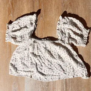 Billabong White Puff Sleeve Ruffled Blouse thumbnail 3