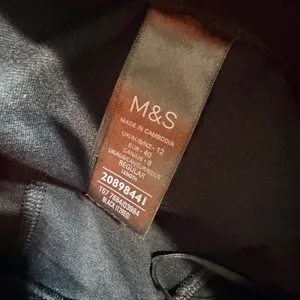 M&S Collection Womens Black Wide Leg Side Stripe Trousers Regular Size 8 US thumbnail 7