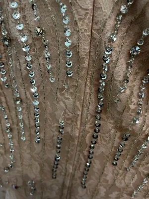 Prom Dress Tan Size 4 thumbnail 4