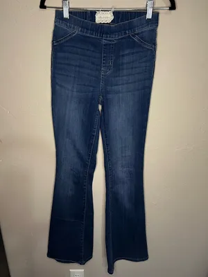 Altar'd State Flare Pull‎ On Boho Denim Jeans thumbnail 2
