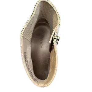 Vionic Shantelle Booties Womens Size 9.5 Beige‎ Leather Waterproof Ankle Zip thumbnail 4