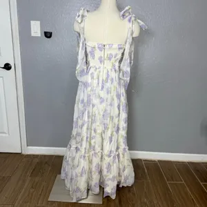 Petal And Pup Floret Midi Dress, Lavender, M thumbnail 2