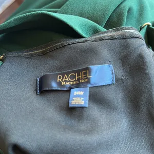 NWOT Rachel Rachel Roy Wide Leg Jumpsuit Belted In Pine Green thumbnail 8
