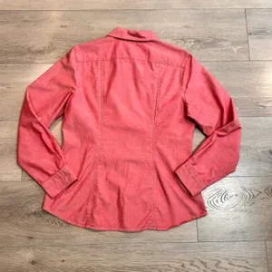 Duluth Trading Button Down‎ Shirt Top Size Small S Coolmax Pink Cotton Blend thumbnail 2